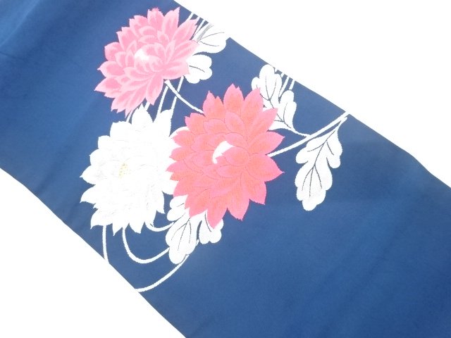 JAPANESE KIMONO / ANTIQUE NAGOYA OBI / SILK / WOVEN KIKU